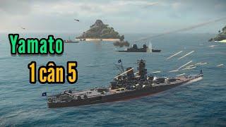 Cụ Yamato tái xuất và lợi hại hơn xưa - một mình cân cả 5 tàu địch - Modern Warships