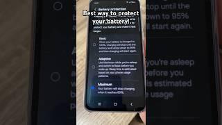 Best way to protect your battery on Samsung phones! #samsung #samsunggalaxy #battery #shorts