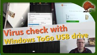 Windows: Virus check with Windows ToGo