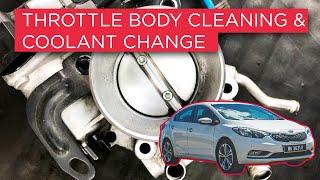 Complete throttle body cleaning & Coolant replacement - Kia K3 ( Cerato/Forte 2014)
