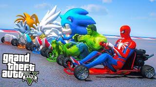 Sonic The Hedgehog Team Go Kart Race Challenge #594 (Funny Contest) - GTA V Mods