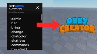 How to make ADMIN COMMANDS - Obby Creator