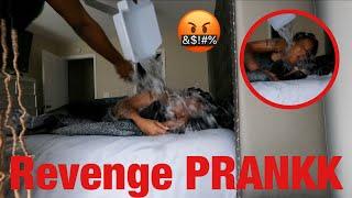 WAKING MY GIRLFRIEND UP TO AN ICE BATH *Revenge Prank*