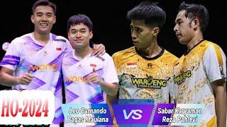 Leo Rolly Carnando/Bagas Maulana vs Sabar Karyaman/Reza Pahlevi || SF Hongkong Open 2024