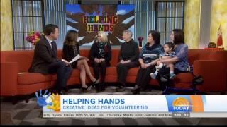 Natalie Morales & Tamron Hall with a Savannah Guthrie "uppie" 4-7-2014