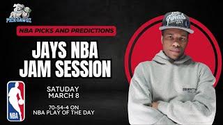 NBA Picks & Predictions Saturday 3/8/25 | Jay's NBA Jam Session