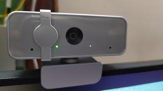 Lenovo 300 FHD  Webcam with Full Stereo Dual Built-in Mics, FHD 1080P Cloud Grey Unboxing video