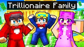 Adopted By A TRILLIONAIRE FAMILY In Minecraft!