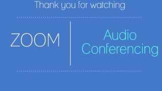 Zoom  Audio Conferencing