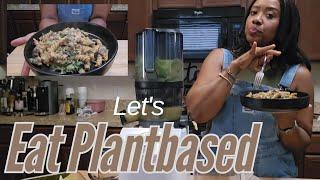 Let's Eat Plant-based pasta dinner + Crispy oven baked mushrooms || Helen H