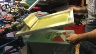 How to Screen Print T Shirts 5 Color Multi Print