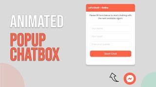 How to create Website Chat Box using HTML and CSS | Create Chat Box with HTML and CSS