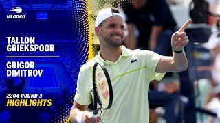 Tallon Griekspoor vs. Grigor Dimitrov Highlights | 2024 US Open Round 3