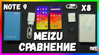  Сравнение Meizu Note 9 и Meizu X8