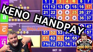 KENO HANDPAY BARONA AND A BIG WIN KENOSTAR