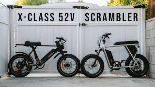 Juiced Scrambler VS Ariel Rider X-Class 52V // Scrambler and Cafe Racer Overview