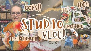 MarjoleinART StudioVlog #04 Behind the Scenes - OOPS - Crafting - Waxseals - Repair - SPECIAL day!!