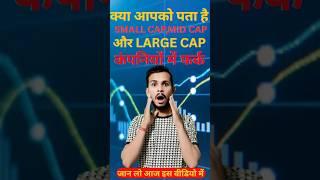 Difference between small cap,mid cap and large cap companies