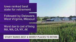 Iowa ranks as best place to retire