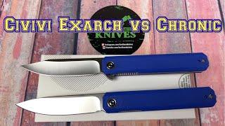 Civivi C2003 Exarch vs Chronic / includes disassembly/ front flipper vs regular flipper