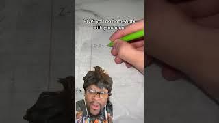 When you do homework with your mom  |SUBSCRIBE|M-DUBB FAMILY FUN| #trending #viral #shorts