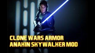 CLONE WARS ANAKIN SKYWALKER SKIN MOD GAMEPLAY | Star Wars Battlefront 2