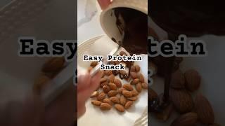Easy protein snack! #almonds #leftoverricerecipe #fast #shortsvideo #food #muscle #protein #gym #yum