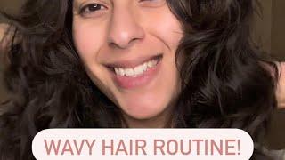 Wavy Hair Routine For 2A-2B Thick Hair