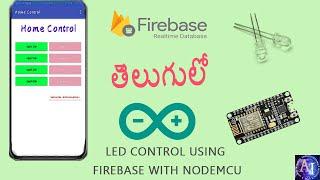 LED Control Using Firebase With Nodemcu #FirebaseHomeAutomation