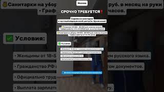 Требуются сиделки и санитарки‍️ #работа #вакансии #москва