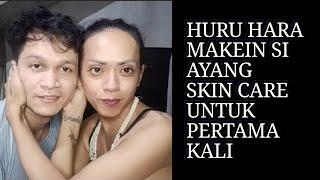 HURU H4RA PAKEIN SI AYANG PERTAMA KALI PAKE SKIN CARE #mizzajeng