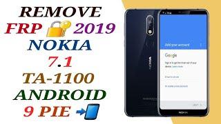 REMOVE FRP NOKIA ANDROID 9 PIE / BYPASS GOOGLE ACCOUNT NOKIA 7.1 TA-1100 ANDROID 9 PIE