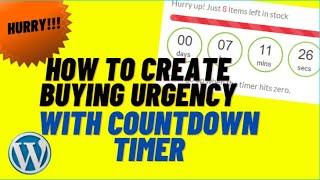 How to create buying urgency with countdown timer? | WooCommerce Sales Countdown & Discount Plugin