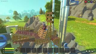 Scrap Mechanic -Trying to ride my Rube Goldberg machine. Lots of trial and error. Wedges are awesome