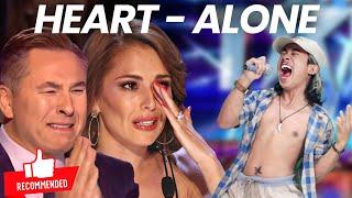 The judges cried hysterically when they heard the song Heart Alone on the world stage | AGT 2023