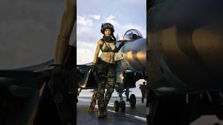 Eloura Walks Beside Sukhoi | 10ft Tall AI Soldier in Golden Hour Military Cinematic