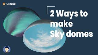 Two ways to make a sky dome in Blender [3.0] and GIMP 2.10