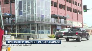 Columbia Fire Department training temporarily closes parking garage