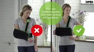 SUPROshoulder Soft: Anlegevorgang mit Größenanpassung | Schulterkonzept