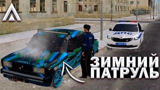 ПЕРВЫЙ ЗИМНИЙ ПАТРУЛЬ НА AMAZING RP И УЖЕ ПОГОНЯ | Будни ДПС | Amazing ONLINE (Amazing RP) | Telles