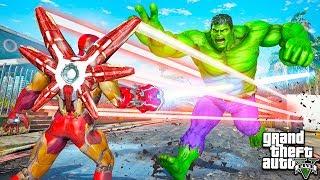 ЖЕЛЕЗНЫЙ ЧЕЛОВЕК ПРОТИВ ХАЛКА В ГТА 5 МОДЫ! IRON MAN VS HULK ОБЗОР МОДА В GTA 5! ИГРЫ ГТА ВИДЕО MODS