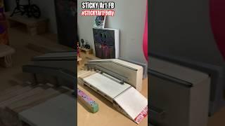 Diy Skate  Park Park for Tech Decks #stickyartfbdiy #fingerboard #diy #techdeck