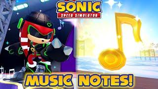 How to Find All 11 New Music Note Locations in Sonic Speed Simulator (Battle of the Bands)