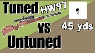 Is a tuned Weihrauch HW97k more accurate? HFT springer air rifle shooting tips. Airgun tuning basics