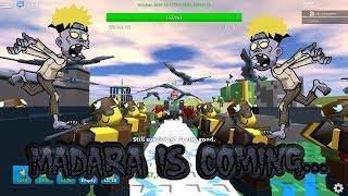 NARUTO RUNNING ZOMBIES!!!! | Roblox Tower Defense