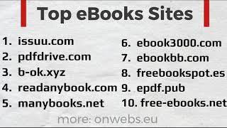 See the.. Top ebooks Websites