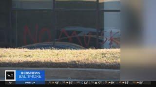 Police investigate vandalism at Baltimore County Tesla dealership