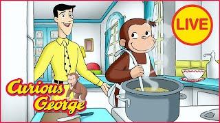 Cooking with George  Curious George Marathon!  Kids Cartoon  Kids Movies