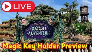  LIVE Tiana's Bayou Adventure Magic Key Holder Preview at Disneyland Resort