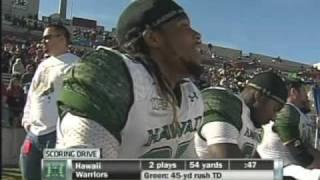 Alex Green 45-yard touchdown run Hawaii vs. New Mexico State 2010